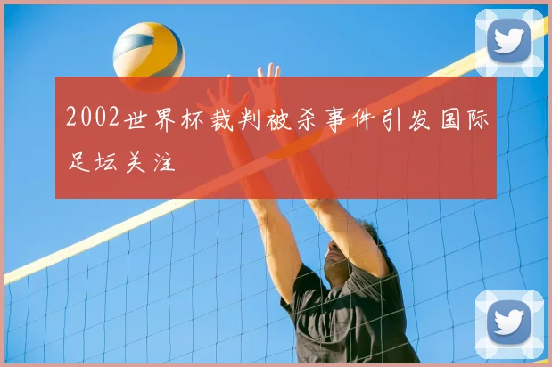 2002世界杯裁判被杀事件引发国际足坛关注