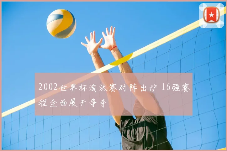 2002世界杯淘汰赛对阵出炉 16强赛程全面展开争夺